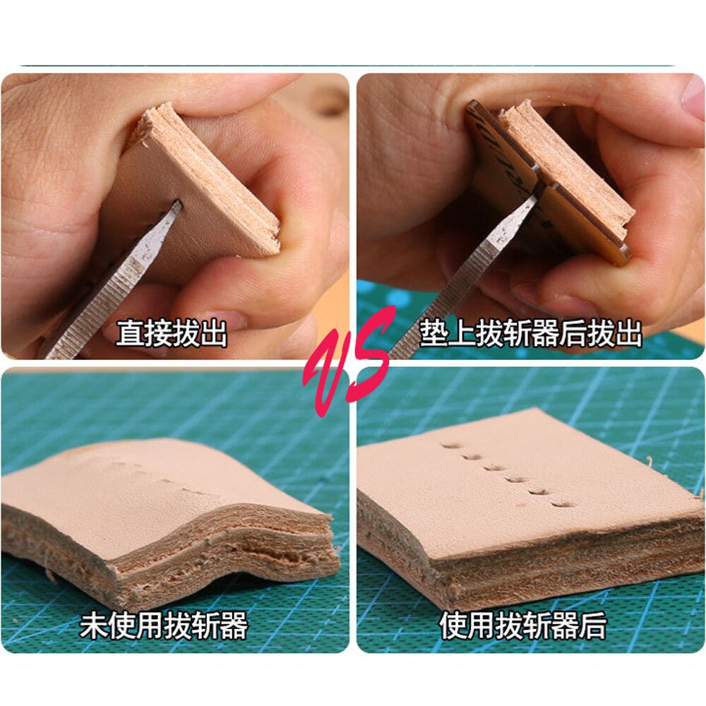 DIY leather craft stitch hole punch pull out hand tool acylic material 3pcs/lot