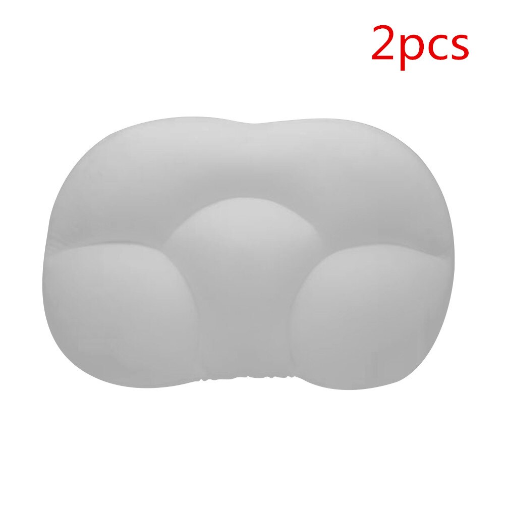 All-round Sleep Pillow Multifunctional Egg Cloud Sleep Pillow Support Pillow Butterfly Shaped Ergonomic Soft Foam Pillow: C2pcs