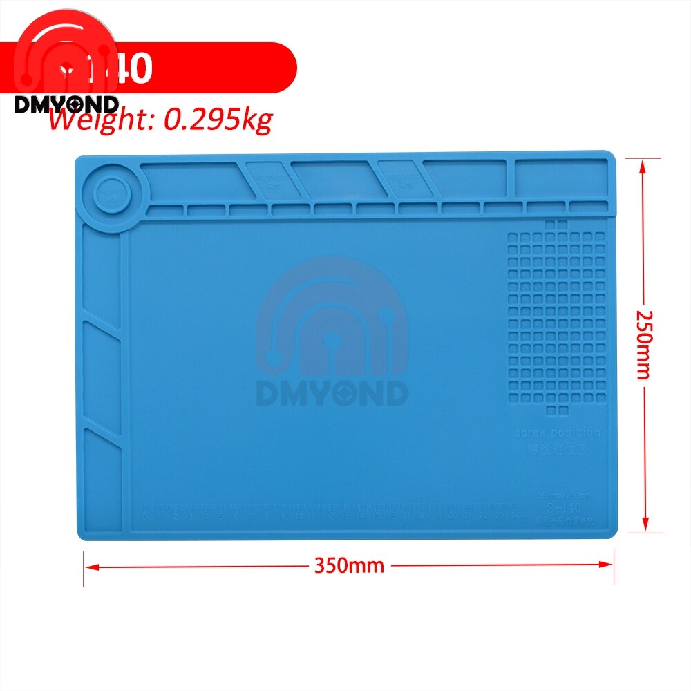 ESD Heat Insulation Working Mat Heat-resistant BGA Soldering Station Repair Insulation Pad Silicone Pad Maintenance Platform: S-140