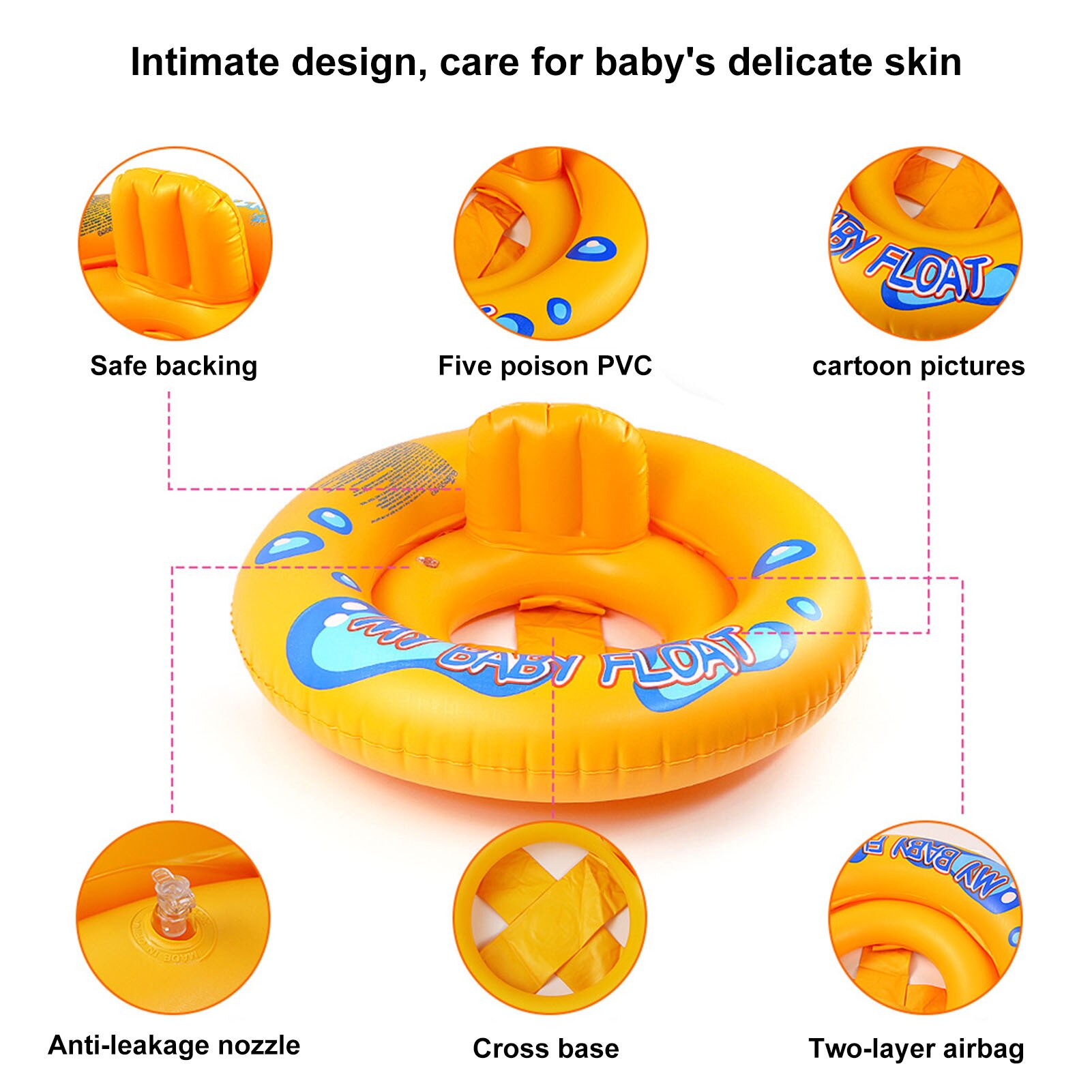 Zomer Kids Baby Float Opblaasbare Ronde Zwemmen Zitting Cartoon Float Zwemmen Ringen Outdoor Activiteiten Seat Ring Speelgoed