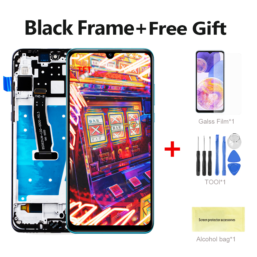 100% For Huawei P30 Lite LCD Display MAR-AL00 MAR-LX1A MAR-LX3Am Touch Screen Digitizer For HUAWEI P30 Lite LCD Replacement: indigo
