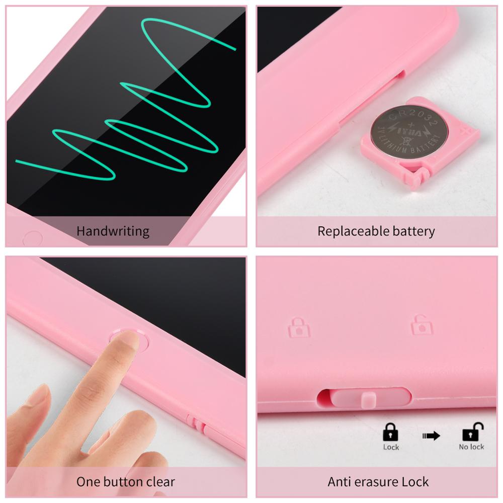 8.5/10 inch LCD Writing Tablet with Lock key Digital Drawing Board Electronic Handwriting Pad Message Graphics Board