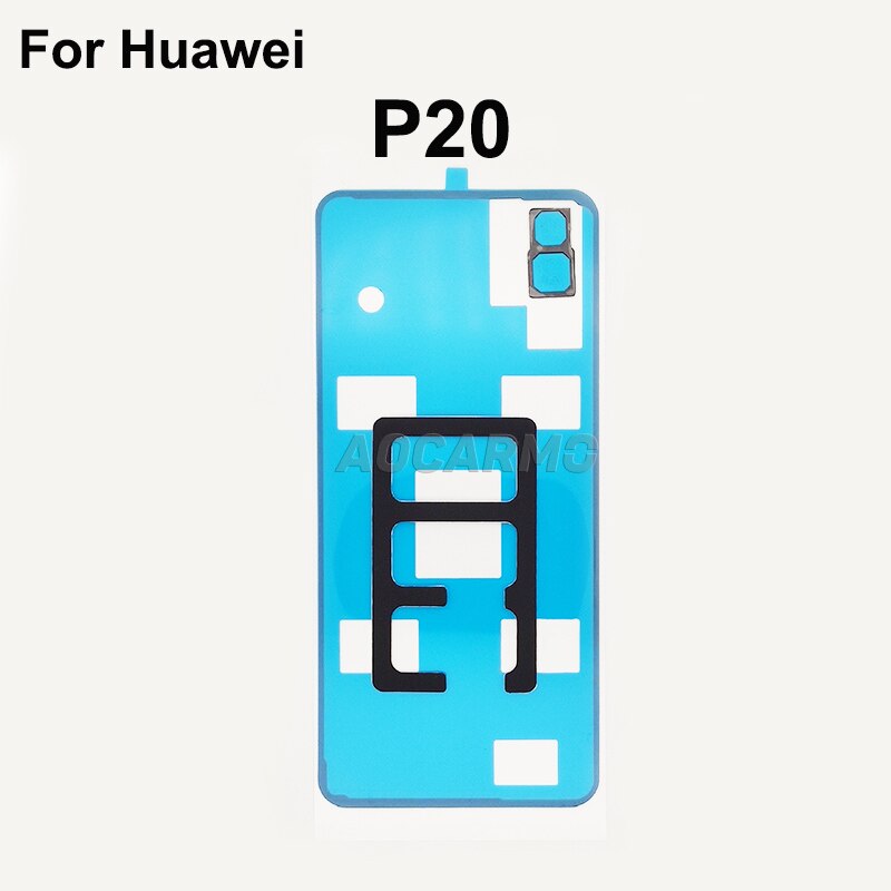 Aocarmo For Huawei P20 / P20 Pro / P20 Lite Back Camera Shading Sponge Pad Back Adhesive Fingerprint Glue Tape Full Set Sticker