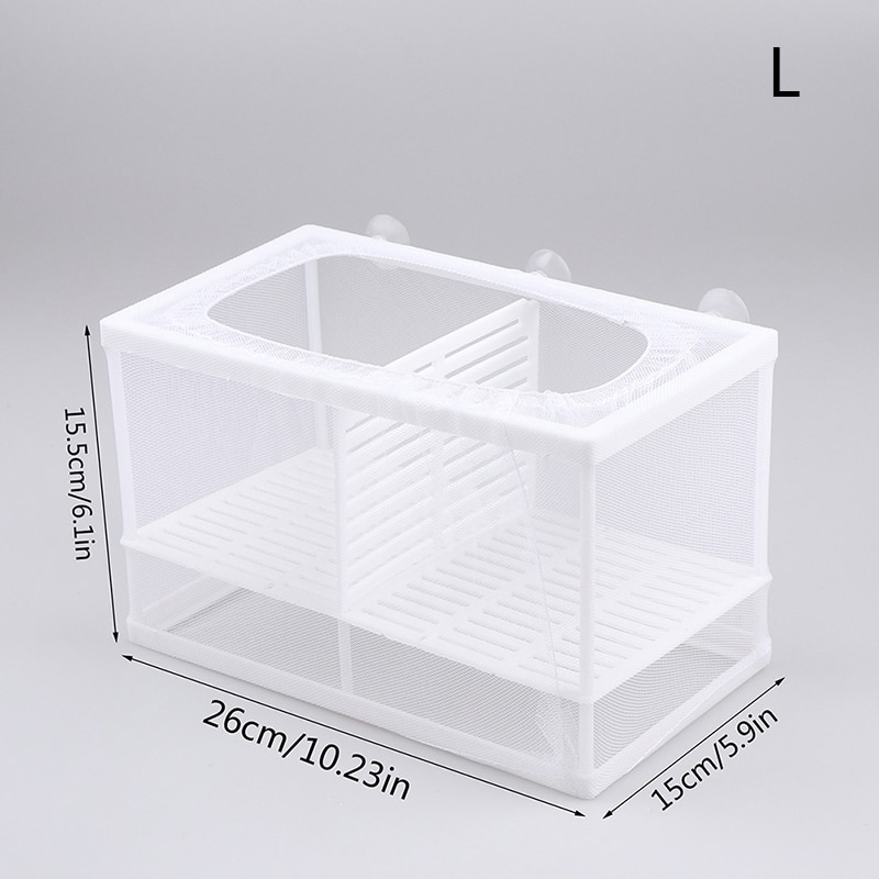 Acrylic Fish Bredding Isolation Aquarium Incubator Box Tank Fry Trap Hatchery Floating Breeder
