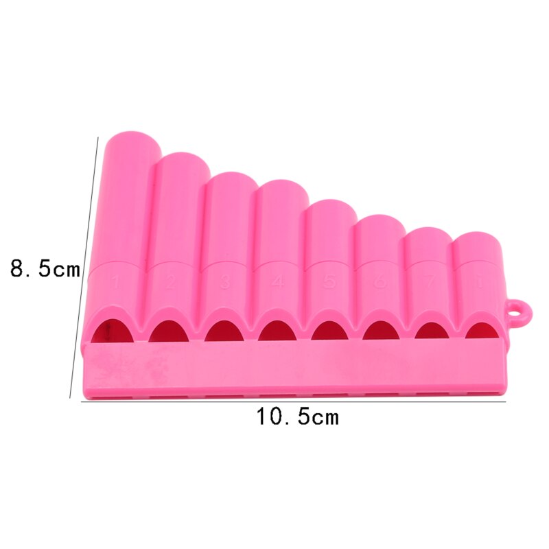 Woodwind Pan Flute 8 Tube Plastic Row Flute Flauta Panpipe Handmade Pan Flutes Flauta Children Musical Instruments