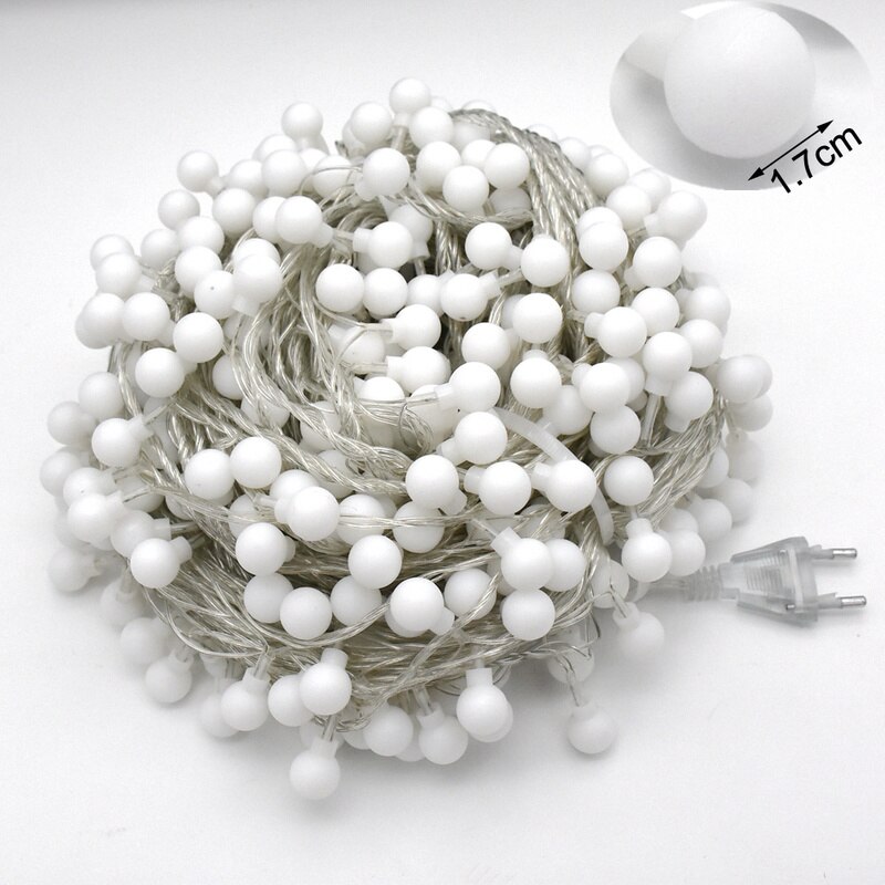 4m/6m/10m/20m/30m/50m bollen lichtsnoer, lichtslinger met led-verlichting, kerstversiering voor thuis, feest, straatverlichting