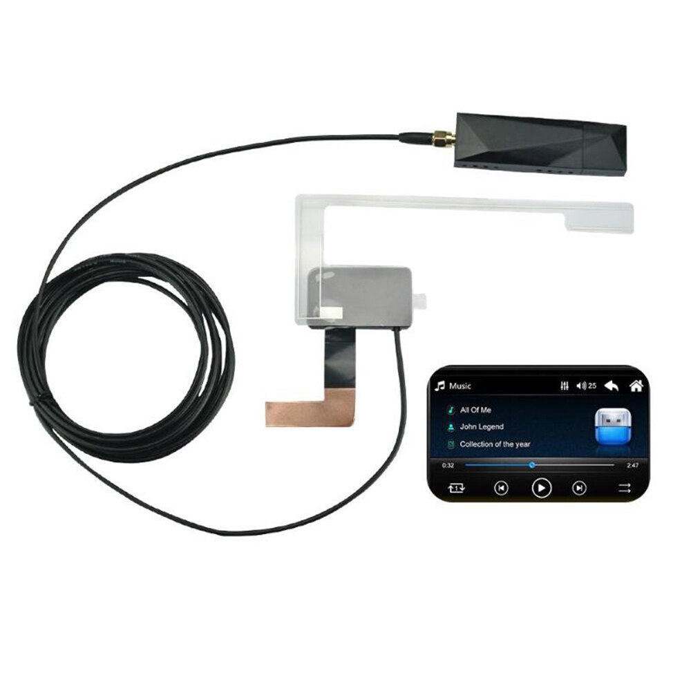 Car GPS Receiver DAB + Antenna with USB Adapter Receiver For Android Car Stereo Player RDS DLS Receiver Box Auto Radio Antenna