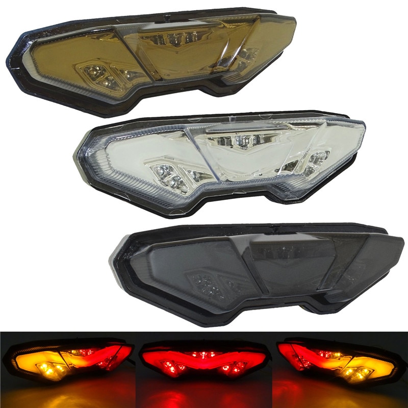 Led integrert baklys bak hale brems blinklys lys for yamaha  fz10 mt-10 fz09 fj09 mt-09 tracer 700 900 gt mt -07 tracer