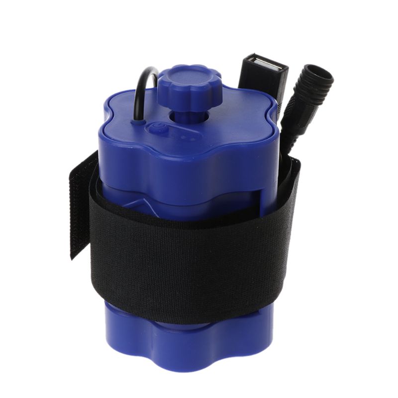 Diy Powerbank Doos 6X18650 Batterij Storage Case Houder 5V 12V Voor Fiets Led Light Usb Charger voor Smartphone: Blauw
