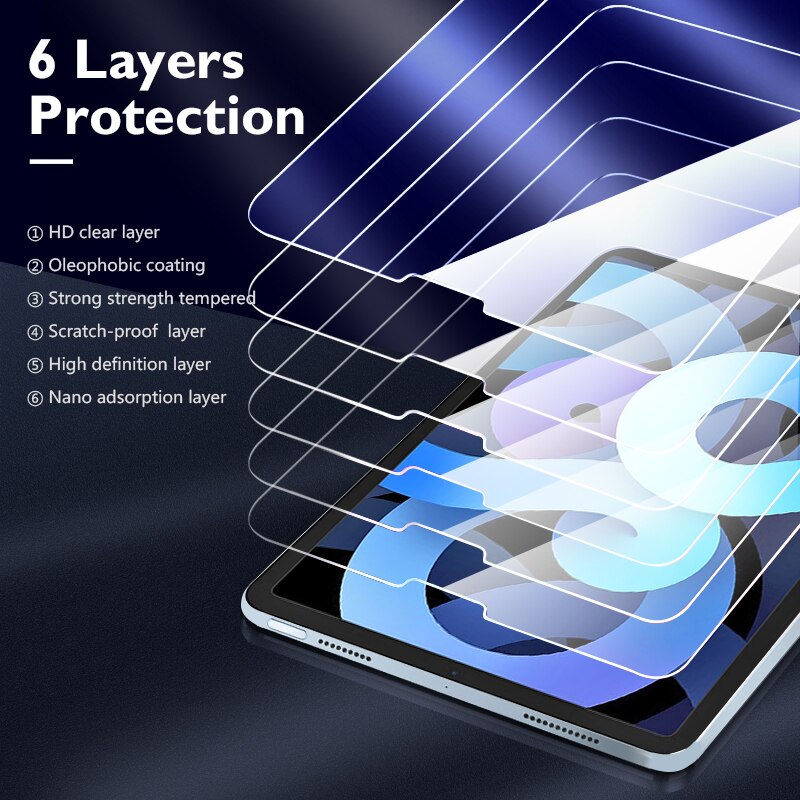 CHYI schutz glas für apple Ipad air screen protector Oleophobe beschichtung gehärtetem film für IPAD 10,2 glas