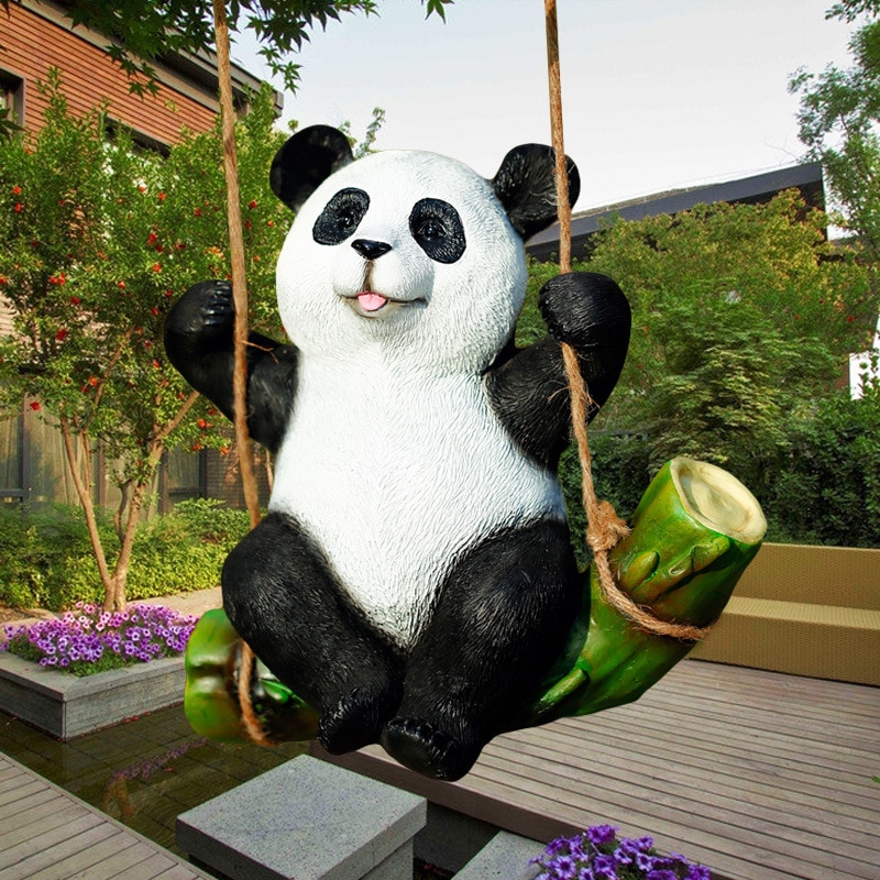 Schattige tuindecoratie, buitenversiering, simulatie van dierensculptuur, panda, koala, knutselwerkjes, woonaccessoires, speelgoed voor kinderen