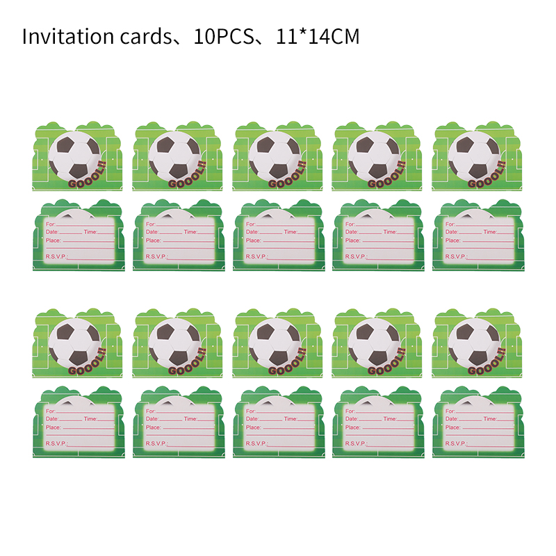 Football Birthday Decorations Children's Soccer Party Decor Supplies Tableware Plates Cups Balloon Tablecloth Backdrop Banner