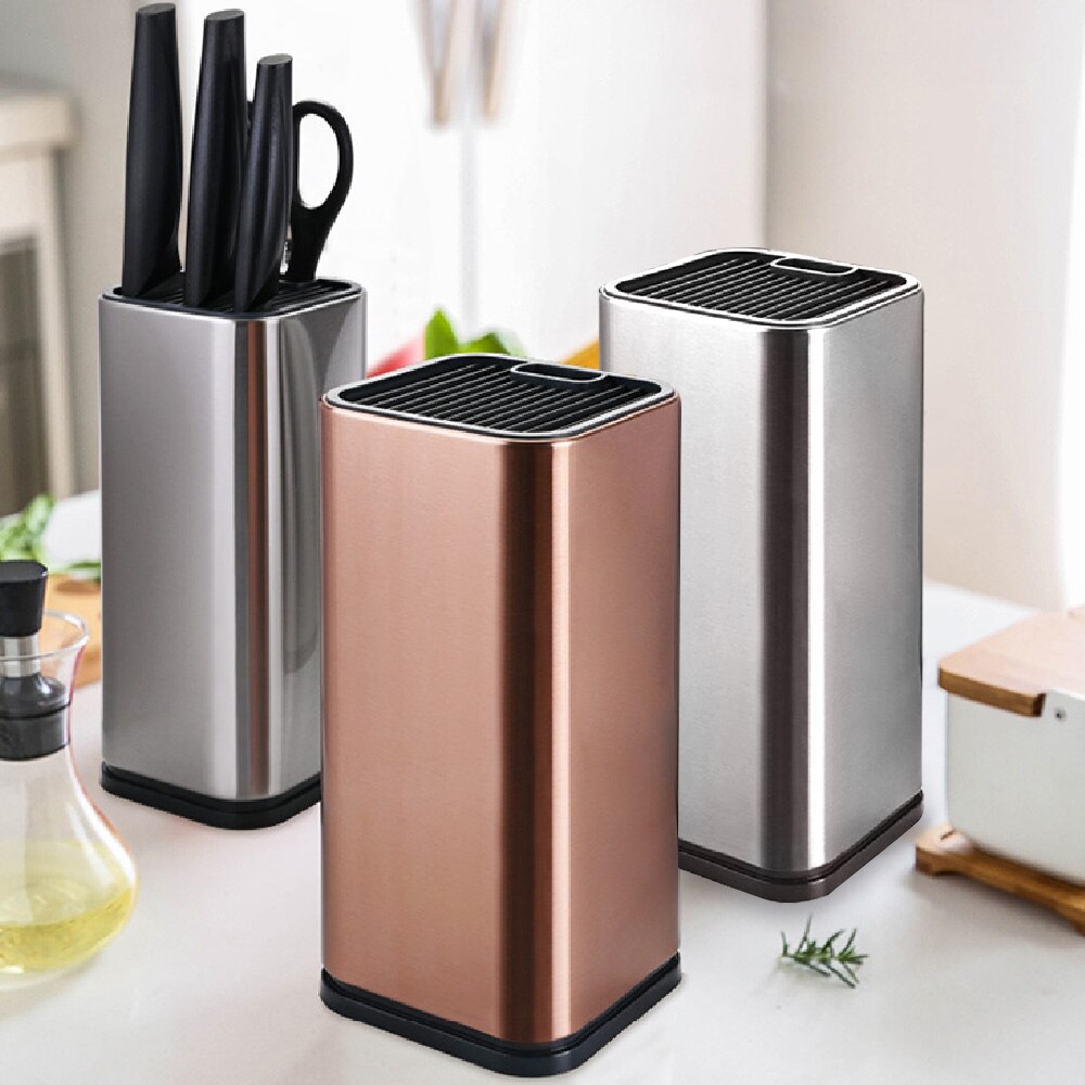 Kitchen Bar Knife Storage Block Stands for Knives Knife Stand Holder Block Kitchen Tools Kitchen Accessories