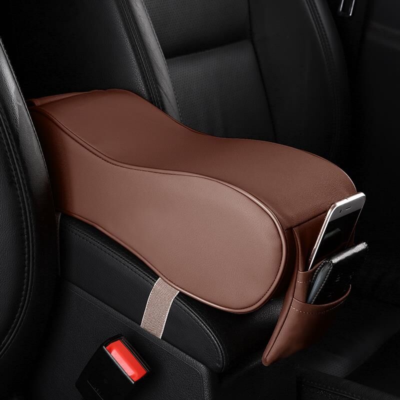 Universal Car Armrest PU Leather Pad Auto Armrests Car Center Console Arm Rest Seat Box Pad Vehicle Protective Car Styling