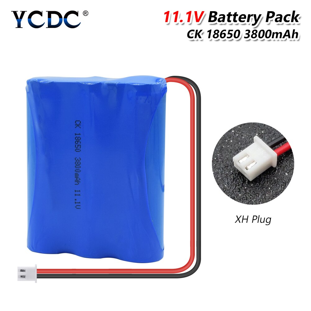 Ycdc 11.1 V 3800 Mah 18650 Lithium Oplaadbare Batterijen Li-Ion Batterij Pack Cctv Camera Voor Rc Speelgoed Stofzuiger batterij
