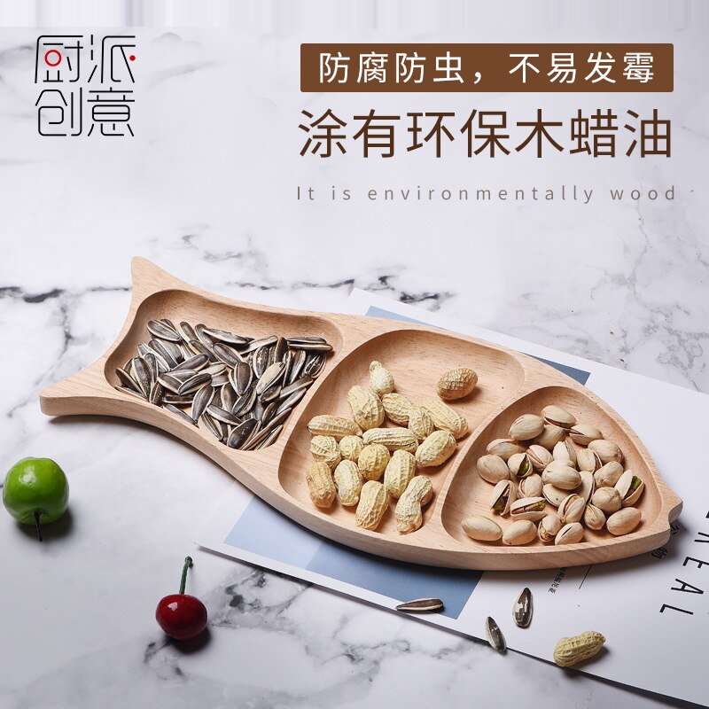 Nordic Stijl Creatieve Houten Board Thuis Snacks/Snoep/Dessert/Fruit Plaat Decoratieve Servies WF9211015