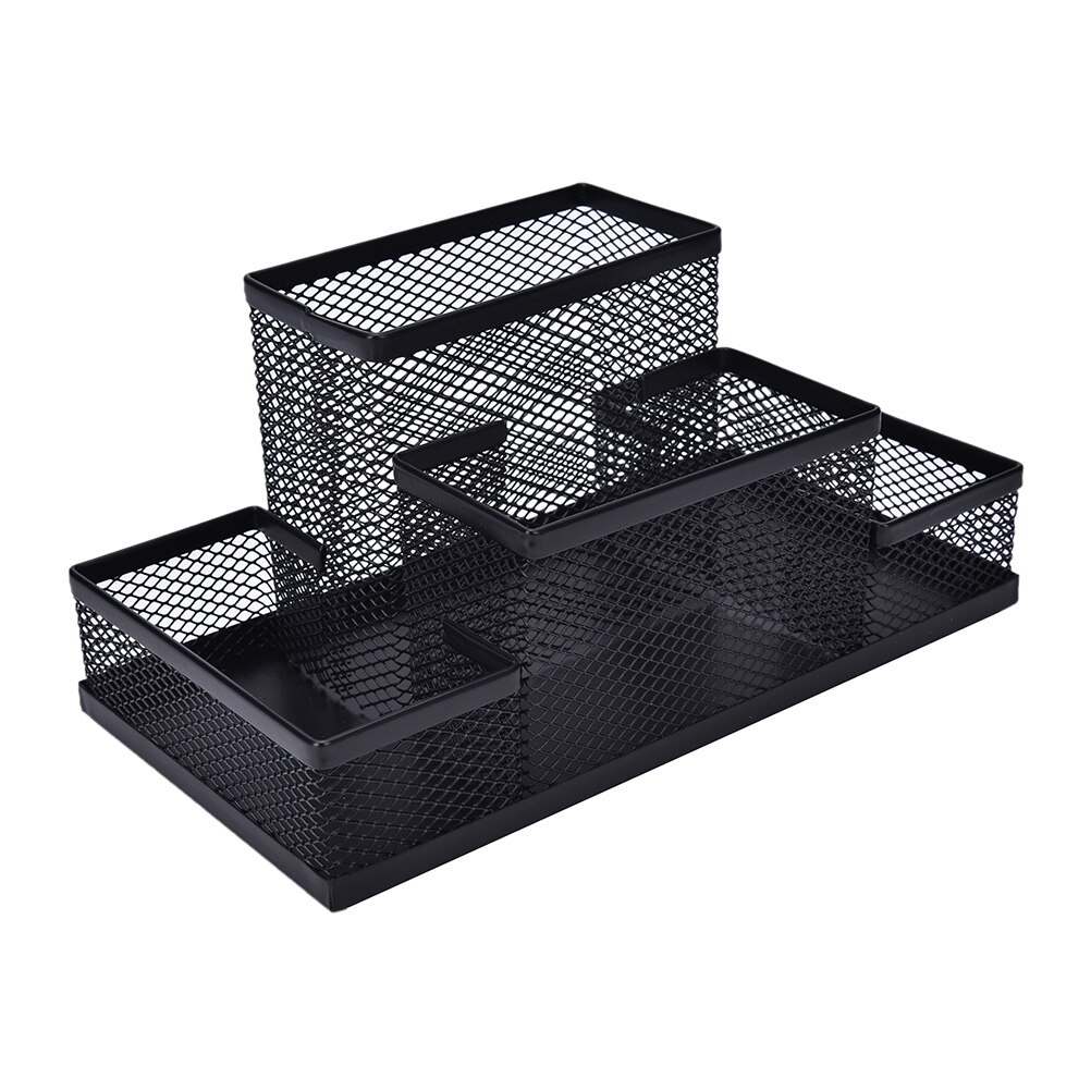 Office Supplies Study Storage Mesh Cube Metal Stand Combination Holder Desk Desktop Accessories Stationery Organizer Pen Pencil