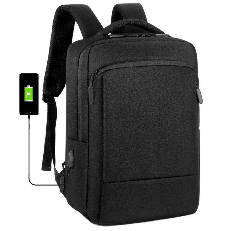 Rucksack Multi-Funktion Geschäft Computer Tasche lässig einfach Laptop Rucksack kann: Schwarz