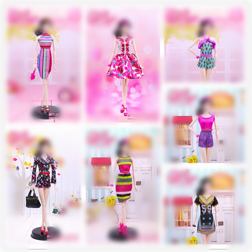 30cm Doll Dress Clothes suit for licca For ob24 ob27 Doll for Mengfan Doll Accessories Baby Toys Best Girl'