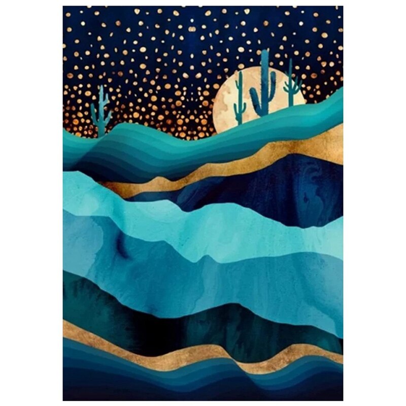 Diamond Painting Kit, DIY 5D Diamond Art Painting,Abstract Scenery Paint for Home Wall Decor (11.81 x 15.75 In): Default Title