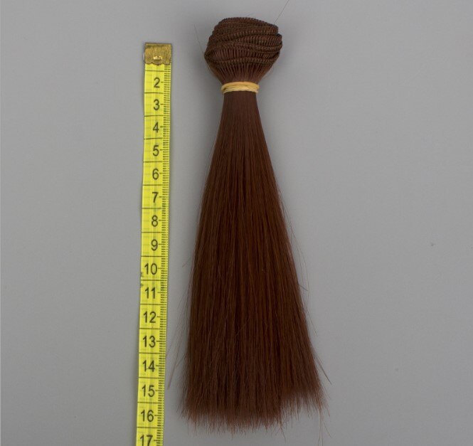 1pcs 15*100cm Doll Accessories Straight Synthetic Fiber Wig Hair For Doll Wigs High-temperature Wire