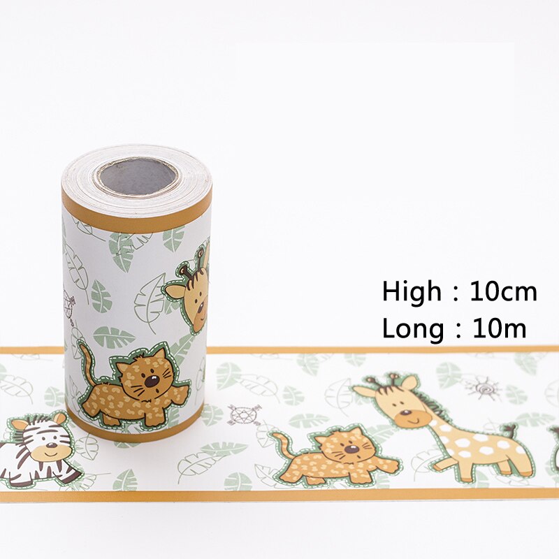 10cm*10m Waist Line Wall Sticker Kitchen Waistline Bathroom Toilet Waterproof Self Adhesive Wallpaper Border Floral Wall Paper: Yellow