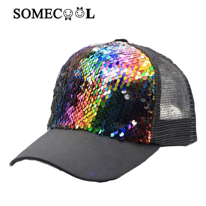 Adult&kids Baseball caps Club Bar Party Dancer Sequin Cap Children Baseball Cap Glitter Sparkling Shiny Hats Adjustable H9