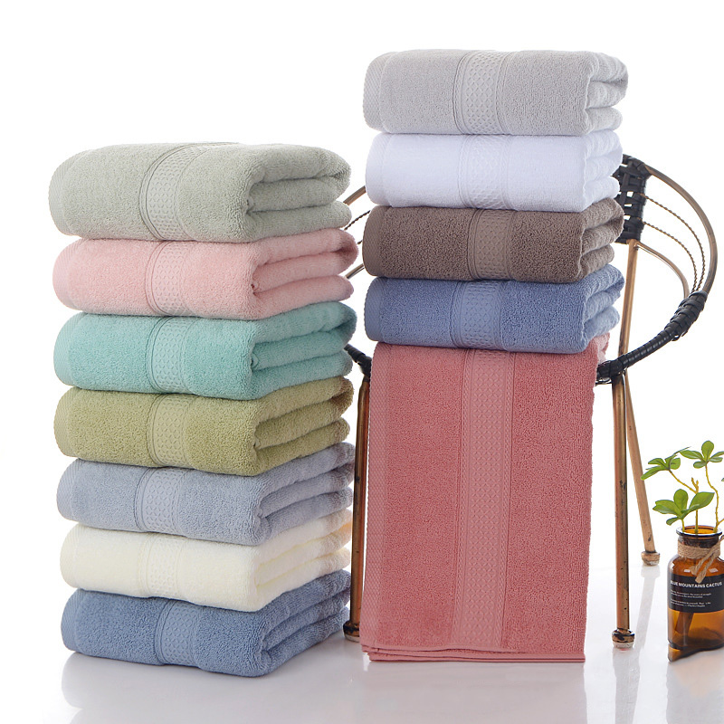 100% Cotton Pure Thick Adult Towels Soft Absorbent Towels for Absorbent Bath Face Microfiber Shower Bathroom Family Hotel