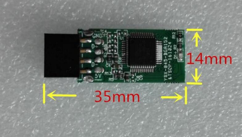 Vertikale Montage SSD eUSB 16 GB DOM SSD 9Stift Tonhöhe 2,54mm Industriellen eingebettet USB Disk auf Modul (USB DOM) -16G DOM MLC NAS