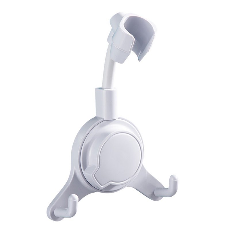 Adjustable Shower Head Holder Suction Cup Shower Holder Universal Bathroom Bracket Punch-Free 360°Rotation Bracket Base: H