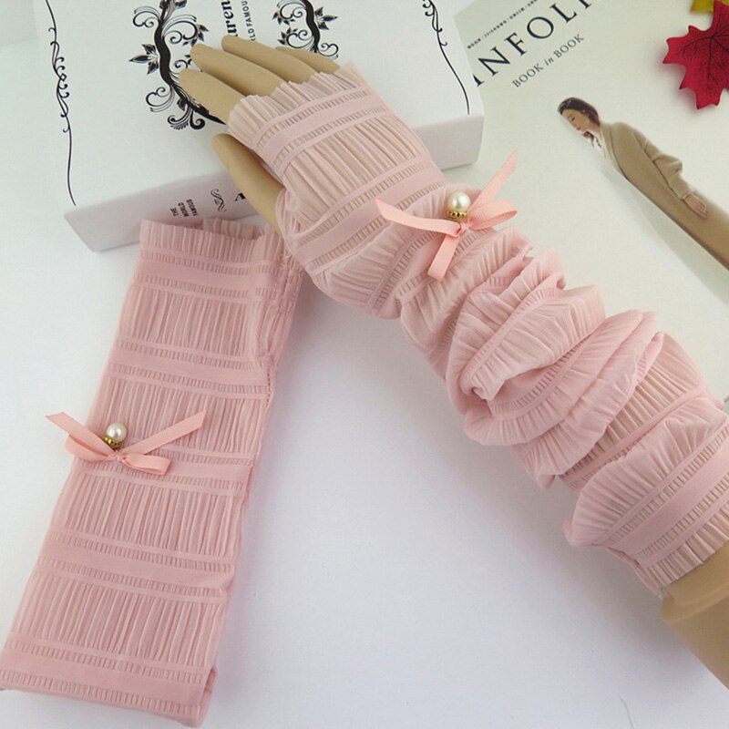 Protection contre le soleil d&#39;été, manches en soie de glace pour femme, Protection UV longue, Protection des mains, gant de bras, manches de glace pour l&#39;extérieur