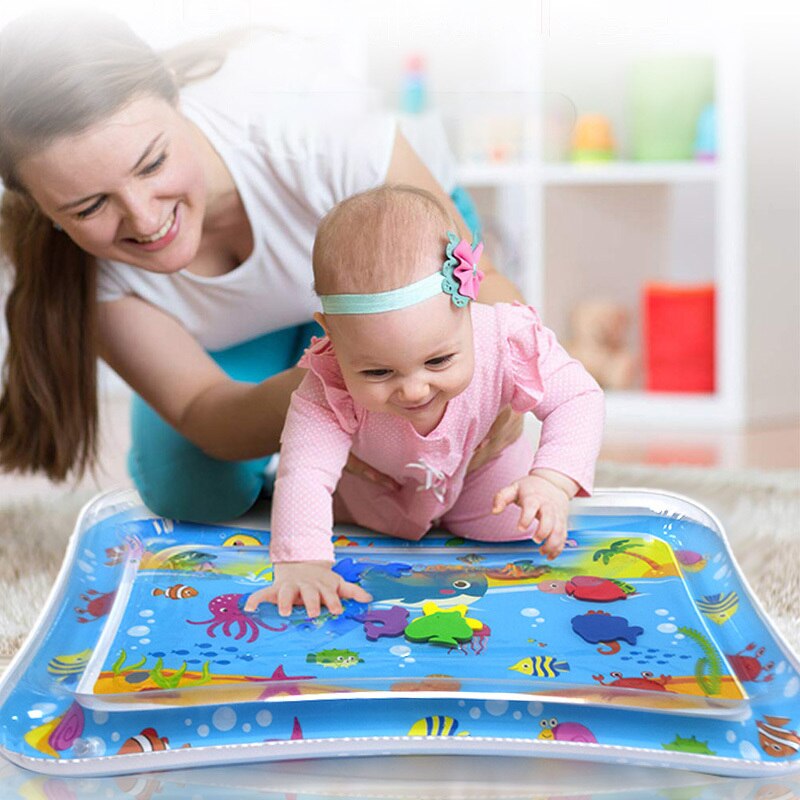 Baby Water Mat Pat Pad Spray Inflatable Different Patterns Water Cushion Marine Life Mat Ice Music Water Accessories