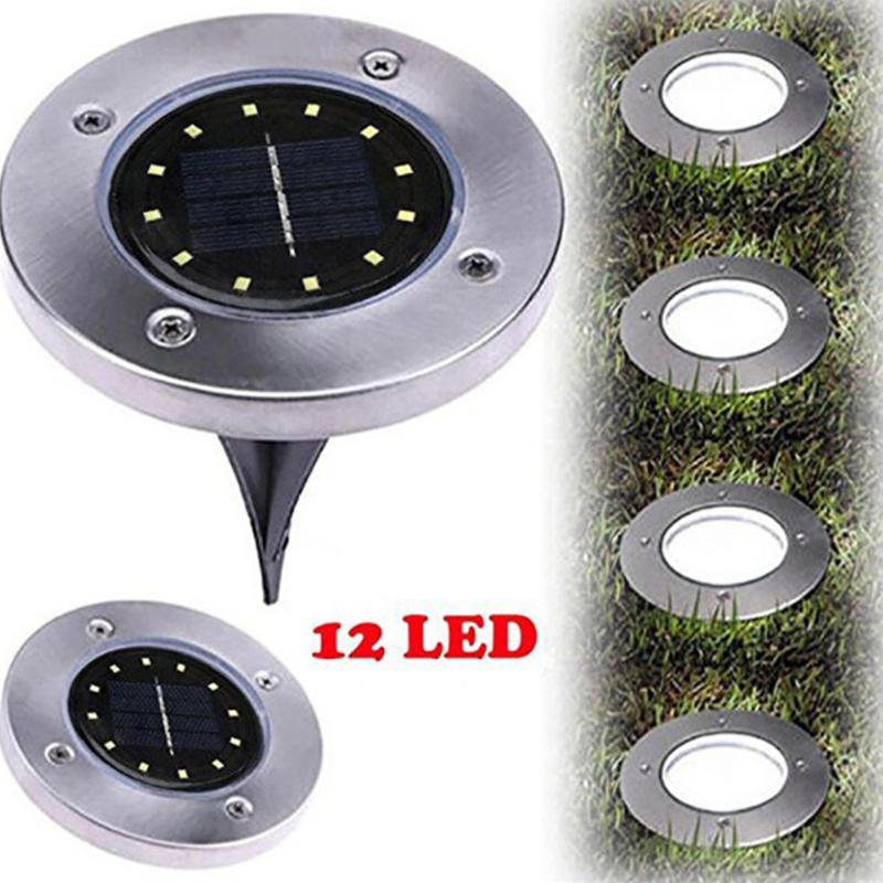 1PC 12 LED Solar Licht Home Garten Boden Lampe Sol... – Vicedeal