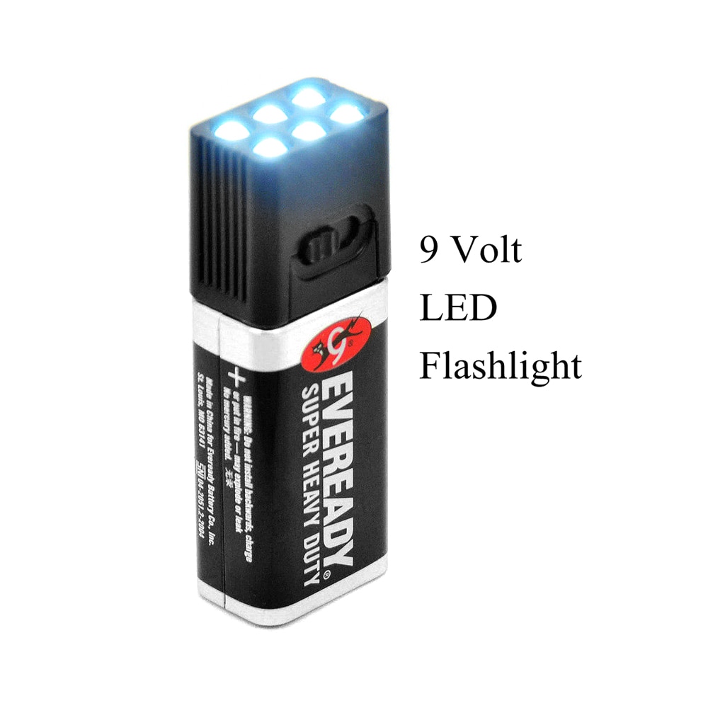 Lampe de poche LED de 9 volts lampe torche extérieure lumière de Camping Blocklite taille compacte lumière de Camping extérieure Ultra lumineuse