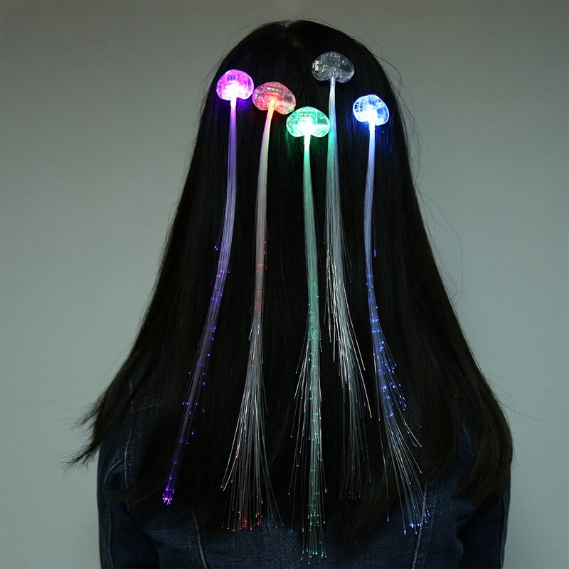 1pc Ragazze Giocattoli Luce portato Lampeggiante Treccia di Capelli Ardore Luminoso Giocattoli per I Bambini Tornante Novetly Divertimento Scherza il Partito Del Regalo per Pasqua