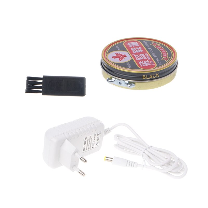SKYMEN Portable Handheld Automatic Electric Shoe Brush Shine Polisher 2 Ways Power Supply