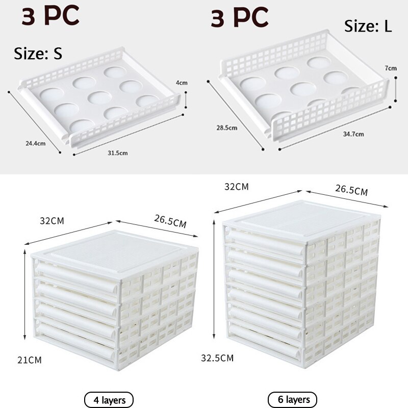 Layered Wardrobe Partition Storage Rack Drawer Foldable Cabinet Stackable Closet Organizer Interspace Shelf Clothes Organizer