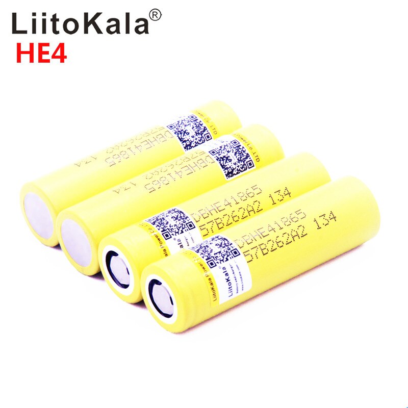 100% Originele Liitokala Voor HE4 18650 2500 Mah 20A 18650 Li-Ion Oplaadbare Batterij Power Veilige Batterij Voor Ecig/Scooter