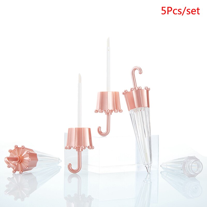 5 stuks 5.5ml paraplu lipgloss tubes diy containers fles lege cosmetische tubes