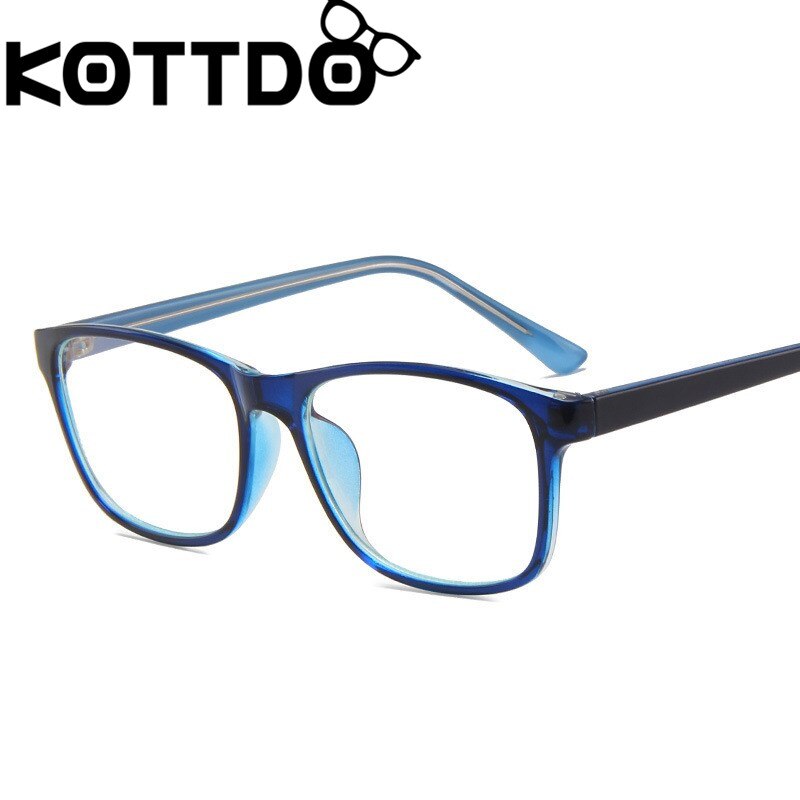 KOTTDO Classic Square Eye Glasses Frames for Women Vintage Computer Prescription Men Plastic Frame