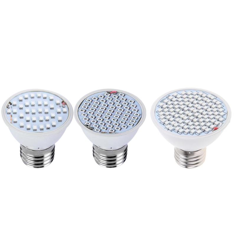 Lámpara de Cultivo LED de espectro completo, lámpara de foco de 8W E27 500lm, sistema hidropónico de invernadero con flores, protector de AC85-265V