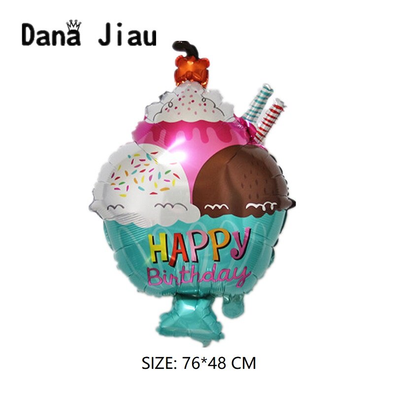Stor hamburg is popcorn kage doughnut pizza mad ballon fødselsdagsfest dekoration kagebutik oppustelige balloner