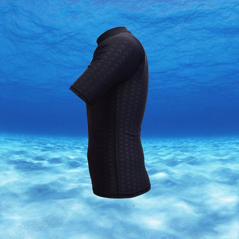 Classic Quick Dry Uomini Maniche Corte Costumi Da Bagno Dei Vestiti di Protezione Del Sole Della Camicia Degli Uomini Si Adatta Alle Immersioni di Snorkeling Surf Costumi Da Bagno