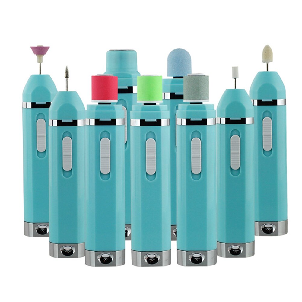 9 In 1 Electric Nail Sander Pedicure Manicure Kit Electric Nail Drill Machine Kit Remove Polish Nail Art Pen Pedicure Nail File
