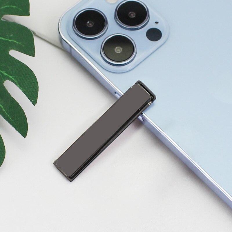 Cell Phone Kickstand Universal Vertical Horizontal Stand Adjustable Mini Folding Desk Mount Holder for iPhone Samsung: B-Black