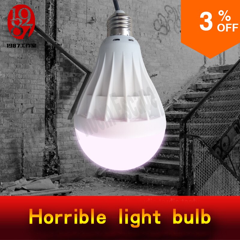 Takagism game prop horrible light bulb real life room escape props create horrible atmosphere for horrible theme from JXKJ1987