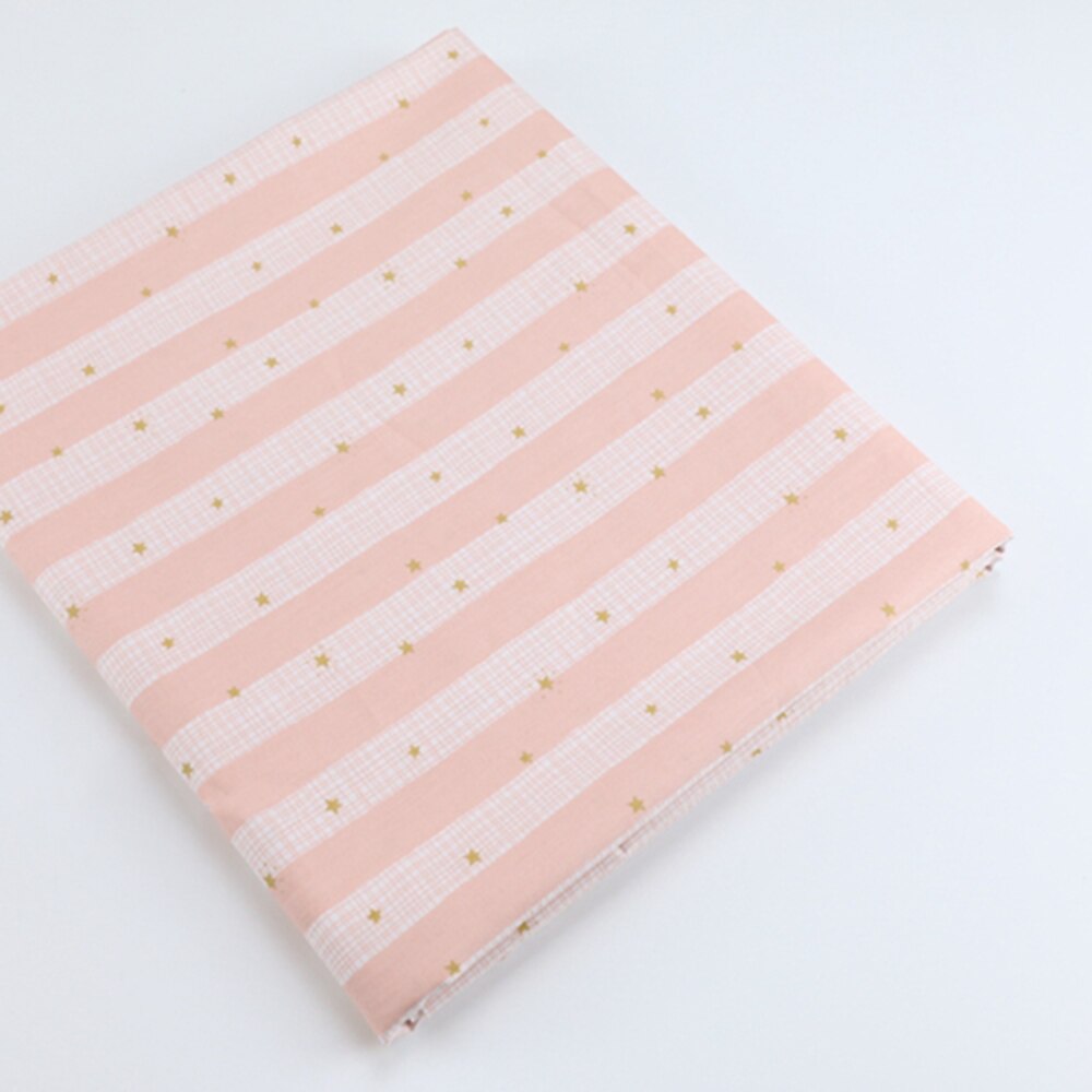 2.35 måler bredt 100%  bomullsstoff til baby, sopp stjernestripe trykt stoff håndlaget sengetøy barnestoff