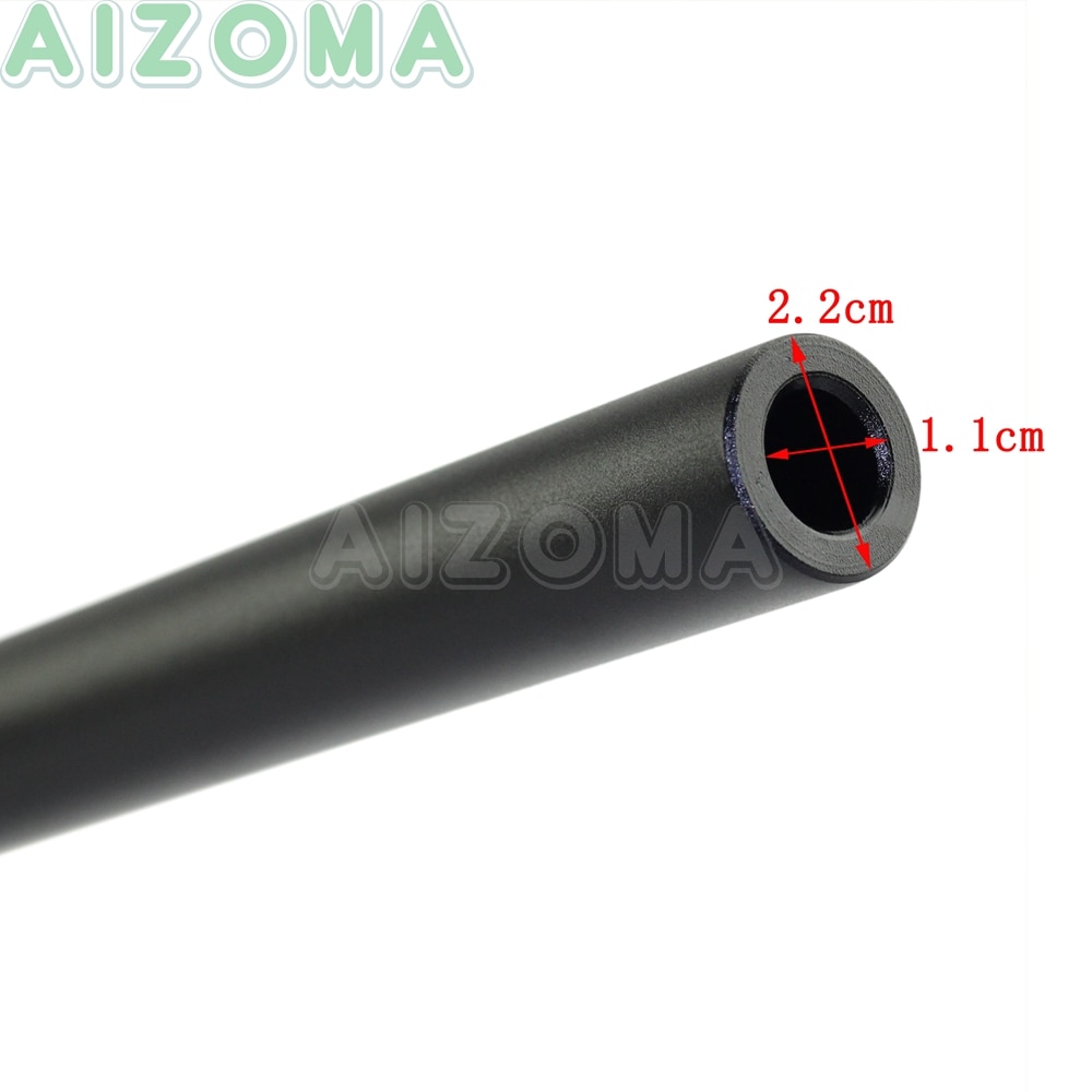 7/8 '' motorcykel euro stil styr universal til harley 883 chopper kawasaki yamaha suzuki sort 22mm / 7.8 '' håndtag