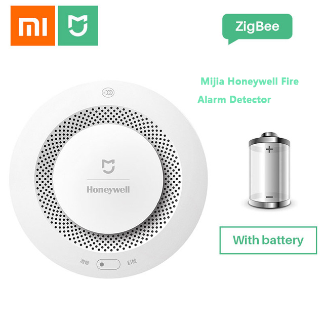 Xiaomi Honeywell Gas Sensor Alarm Detector Rook Monitoring Fire Bescherming Plafond & Muur Installeren Mijia App Afstandsbediening: With Battery