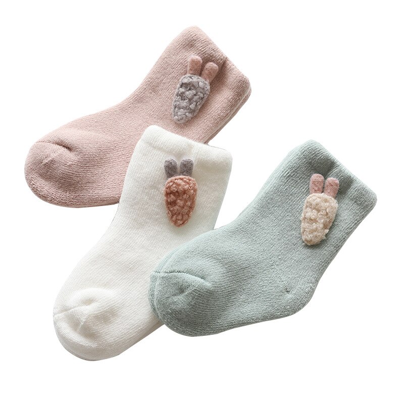 3 Paren/partij 0 Tot 24M Herfst Winter Warm Baby Sokken Super Dikke Badstof Sokken Voor Pasgeborenen Zuigelingen Girs Leuke animal Kids Sokken Jongens